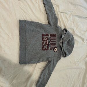 Jumping Beans Gray Hoodie with Maroon Graphic